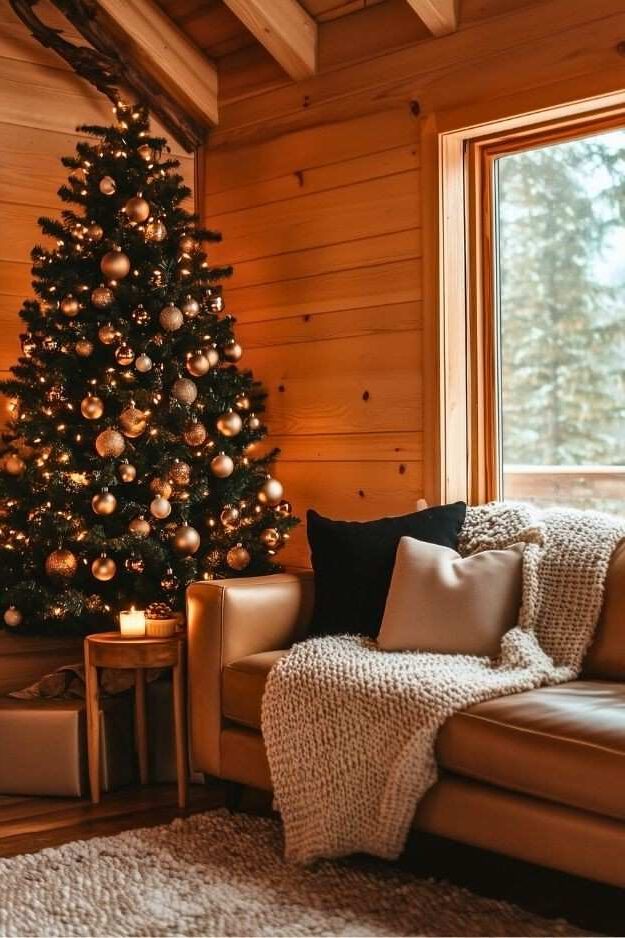 19 Cozy Rustic Winter Cabin Living Room Ideas That Feel Warm Calm and Timeless smallhometours.com 9 rotated