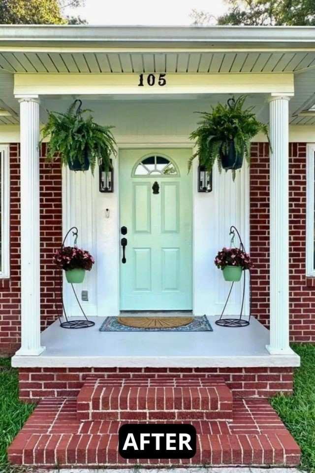 26 Cozy and Charming Small Front Porch Ideas Youll Love For Every Season smallhometours.com 17