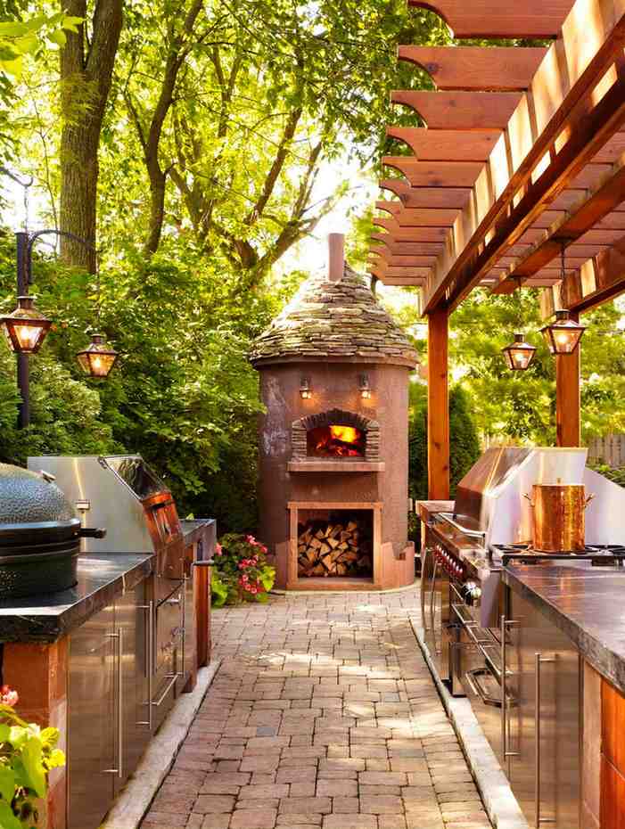 28 Rustic Mexican Outdoor Kitchen Decor Ideas with Beautiful Spanish Hacienda Design smallhometours.com 2