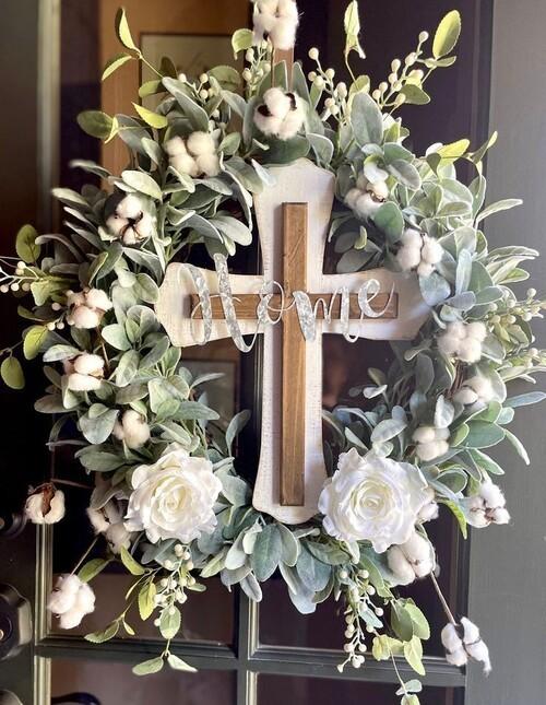 30 Creative DIY Easter Wreath Ideas For Your Front Door to Brighten Your Home This Spring smallhometours.com 30