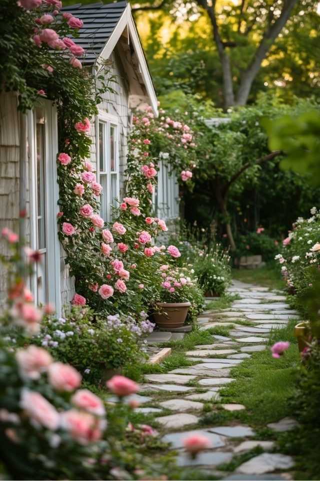 35 Beautiful Front Yard Landscaping Ideas For Spring That Feels Inviting and Full of Life smallhometours.com 15