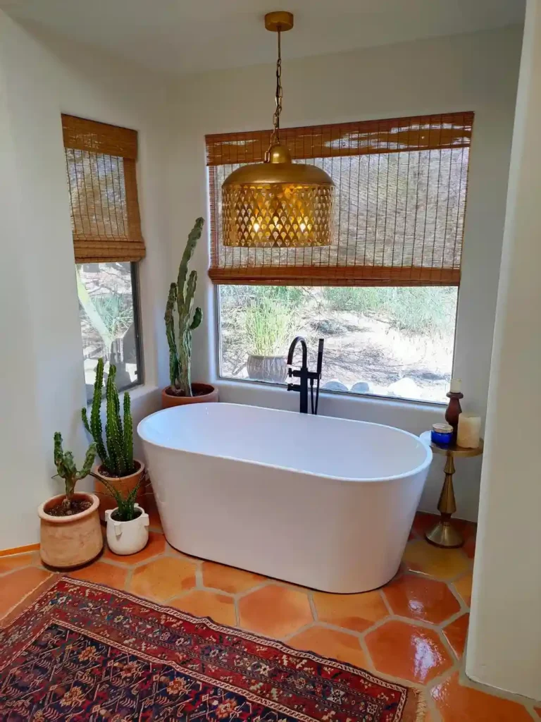 22 Old Mexican House Bathroom Design Ideas With Colorful Hand Painted Talavera Tiles You Need to See smallhometours.com 1