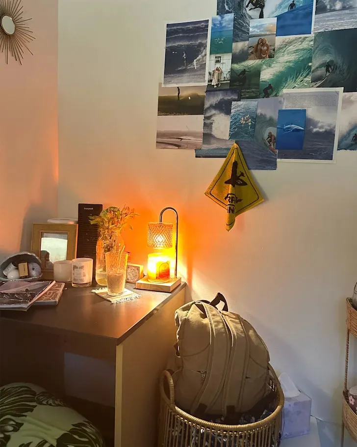 23 Simple College Dorm Room Decorating Ideas That Make Small Spaces Super Cozy smallhometours.com 5