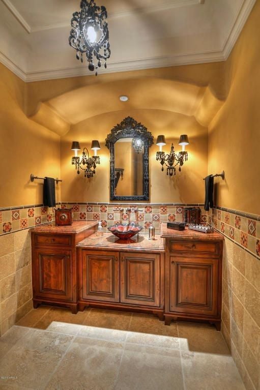 25 Vibrant Mexican Bathroom Sink and Vanity Ideas You Have to See Featuring Painted Ceramic Basin Bowl smallhometours.com 23
