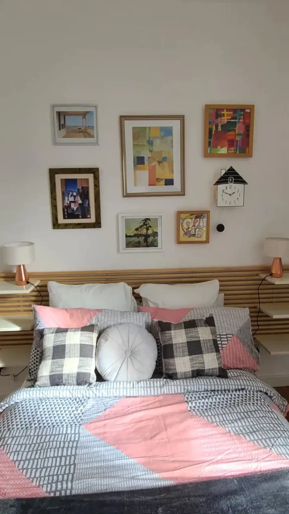 12 Above Bed Decor Ideas That Instantly Elevate Your Bedroom smallhometours.com 5