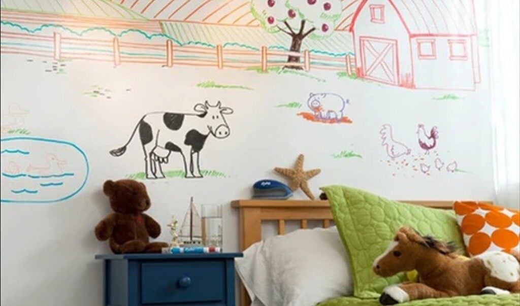 12 Above Bed Decor Ideas for Kids Bedrooms smallhometours.com 13