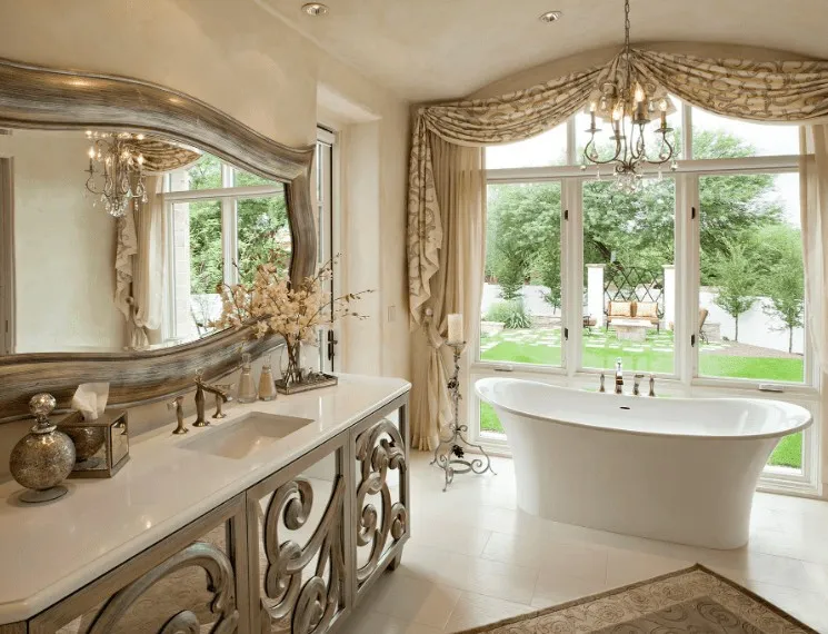 12 Spanish Style Primary Bathroom smallhometours.com 11