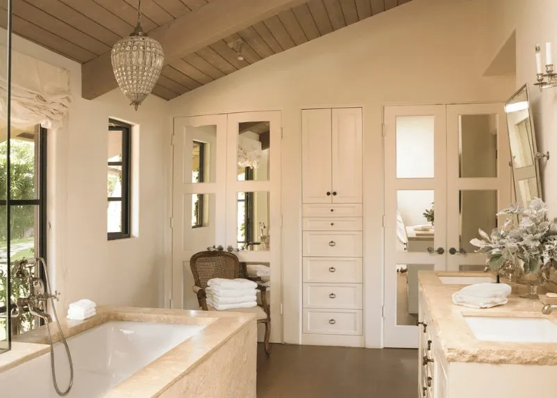 12 Spanish Style Primary Bathroom smallhometours.com 7
