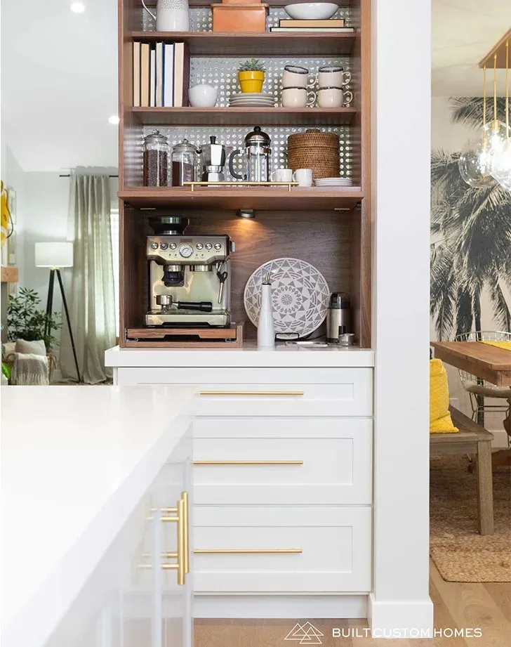 40 Coffee Bar Ideas for Small Spaces Stylish Space Saving Setups smallhometours.com 1