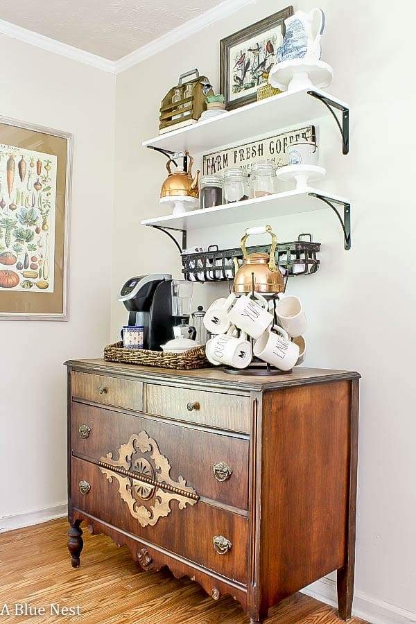 40 Coffee Bar Ideas for Small Spaces Stylish Space Saving Setups smallhometours.com 10