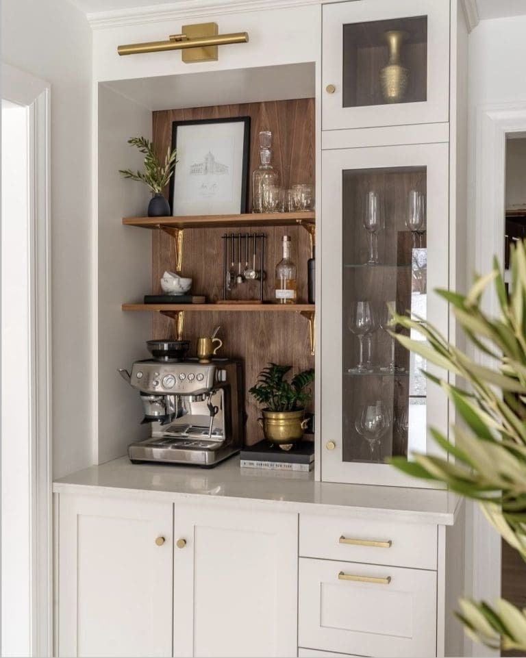 40 Coffee Bar Ideas for Small Spaces Stylish Space Saving Setups smallhometours.com 12