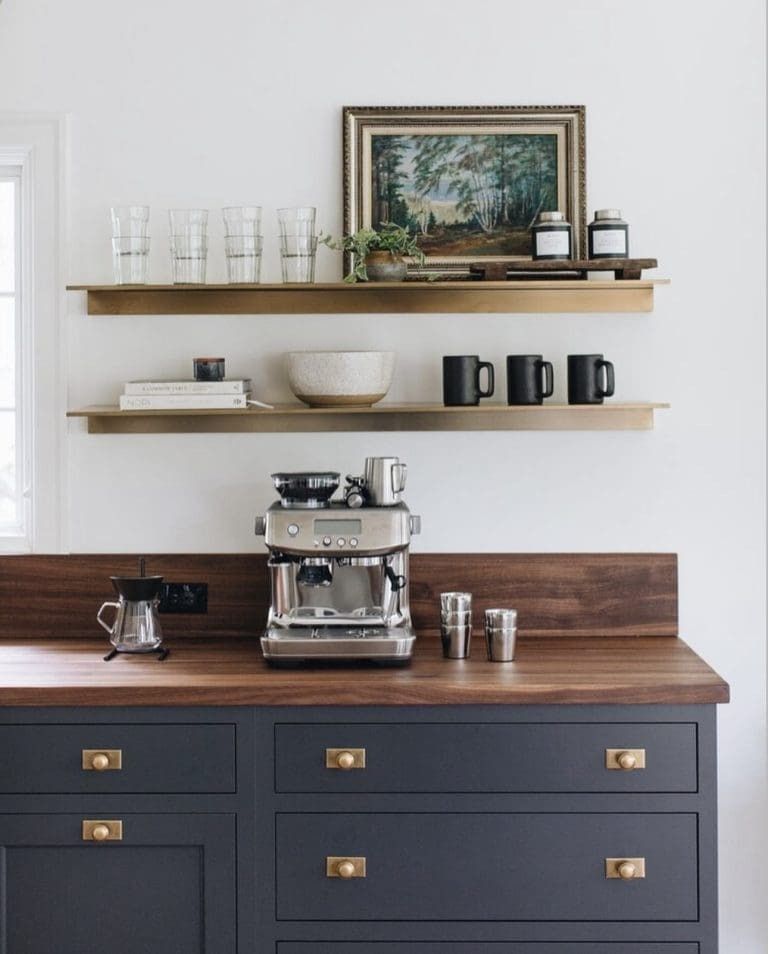40 Coffee Bar Ideas for Small Spaces Stylish Space Saving Setups smallhometours.com 14 1