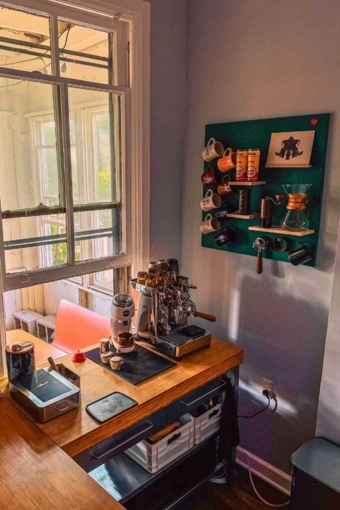 40 Coffee Bar Ideas for Small Spaces Stylish Space Saving Setups smallhometours.com 16 1