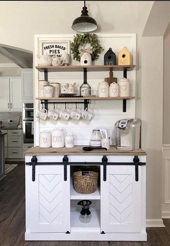 40 Coffee Bar Ideas for Small Spaces Stylish Space Saving Setups smallhometours.com 16