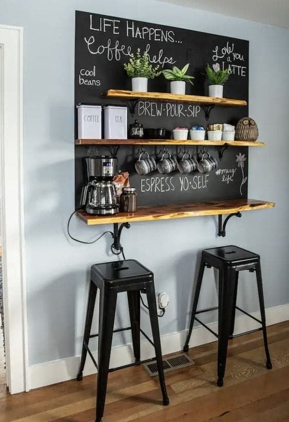 40 Coffee Bar Ideas for Small Spaces Stylish Space Saving Setups smallhometours.com 17