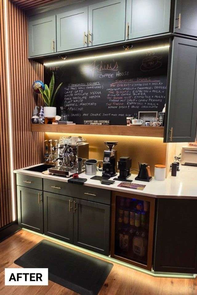 40 Coffee Bar Ideas for Small Spaces Stylish Space Saving Setups smallhometours.com 19 1