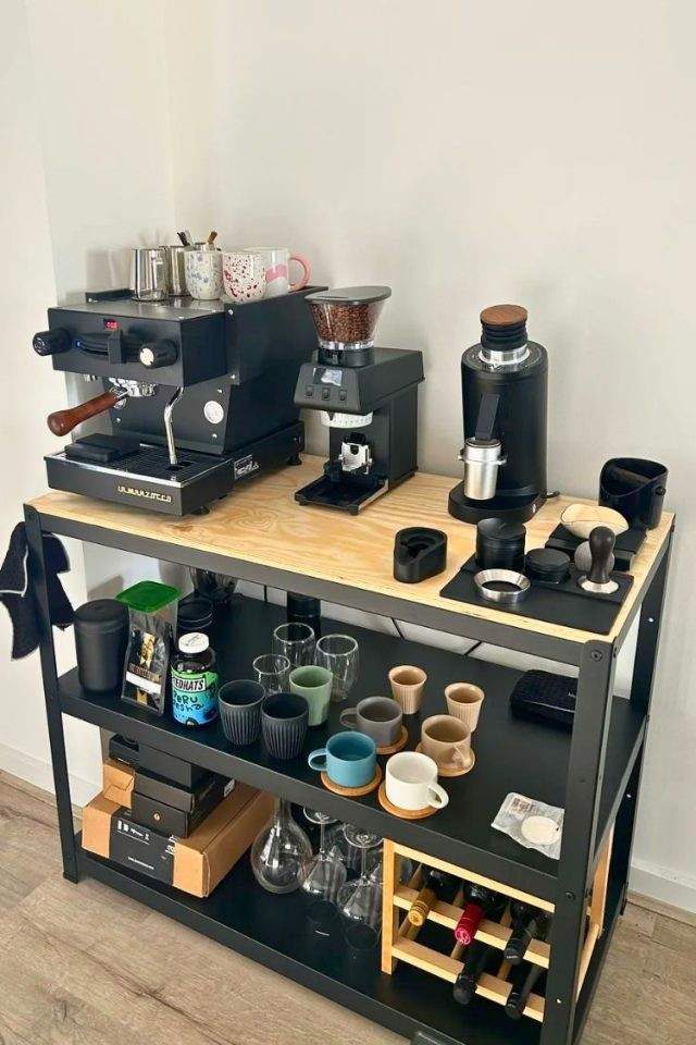 40 Coffee Bar Ideas for Small Spaces Stylish Space Saving Setups smallhometours.com 27 1