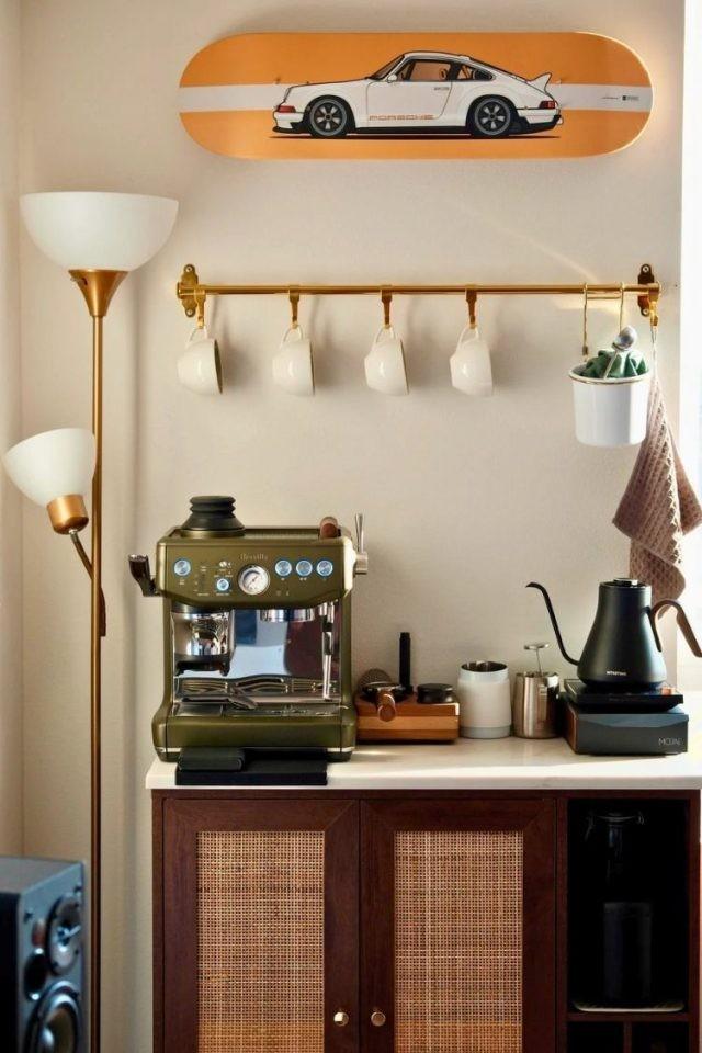 40 Coffee Bar Ideas for Small Spaces Stylish Space Saving Setups smallhometours.com 29 1