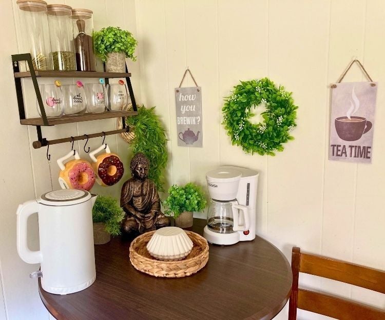 40 Coffee Bar Ideas for Small Spaces Stylish Space Saving Setups smallhometours.com 35 1