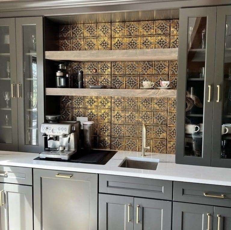 40 Coffee Bar Ideas for Small Spaces Stylish Space Saving Setups smallhometours.com 6