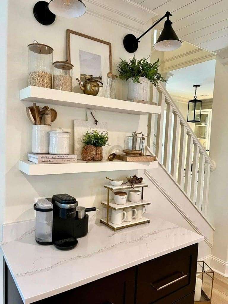 40 Coffee Bar Ideas for Small Spaces Stylish Space Saving Setups smallhometours.com 7