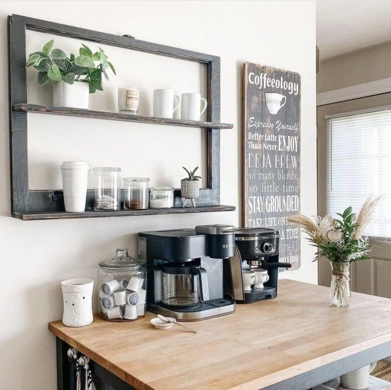 40 Coffee Bar Ideas for Small Spaces Stylish Space Saving Setups smallhometours.com 7