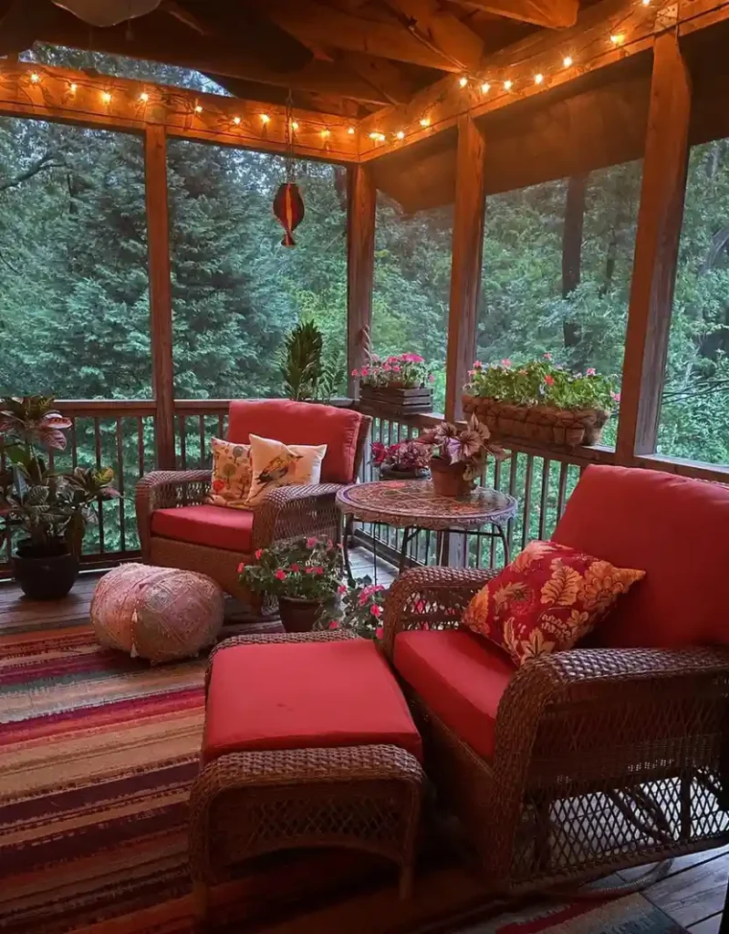 22 Boho Front Porch Ideas Create a Relaxed Free Spirited Welcome smallhometours.com 4