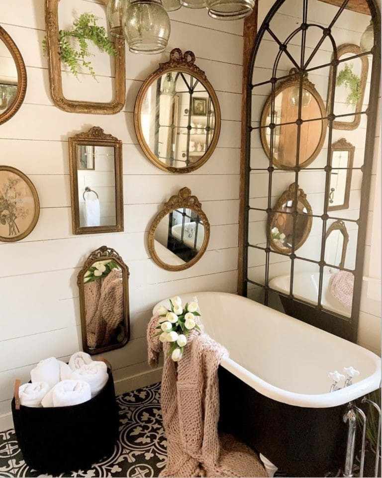 24 Boho Bathroom Ideas Create a Relaxed Soulful Space Youll Love smallhometours.com 10