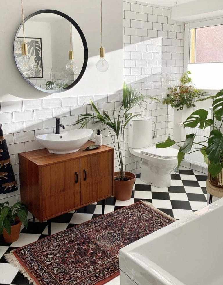 24 Boho Bathroom Ideas Create a Relaxed Soulful Space Youll Love smallhometours.com 3