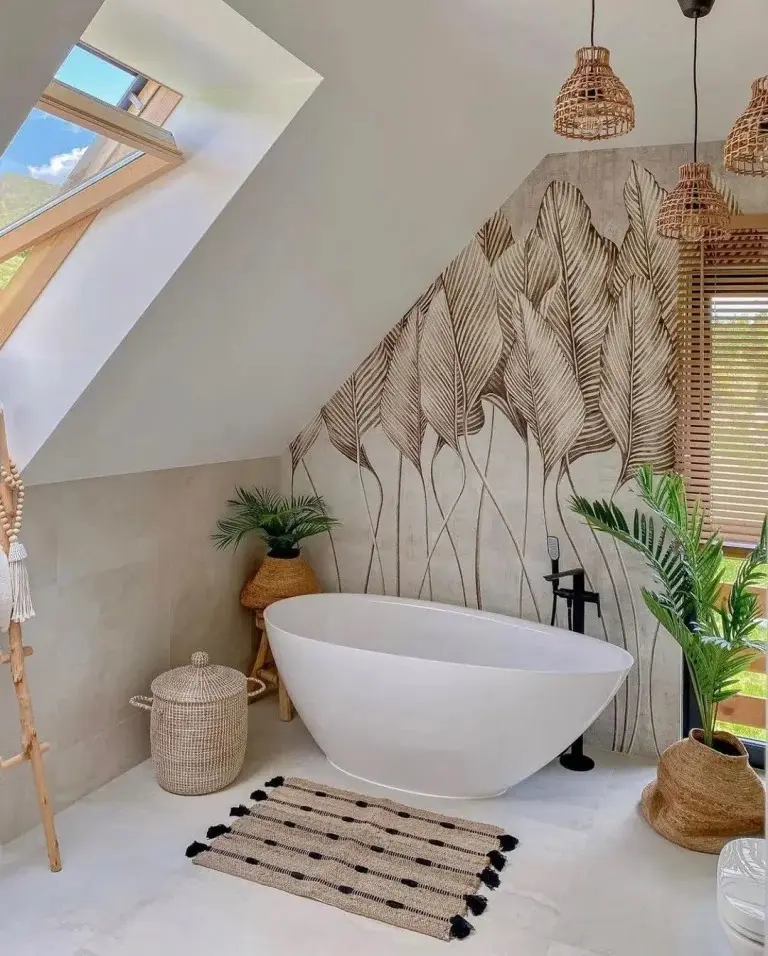 24 Boho Bathroom Ideas Create a Relaxed Soulful Space Youll Love smallhometours.com 4
