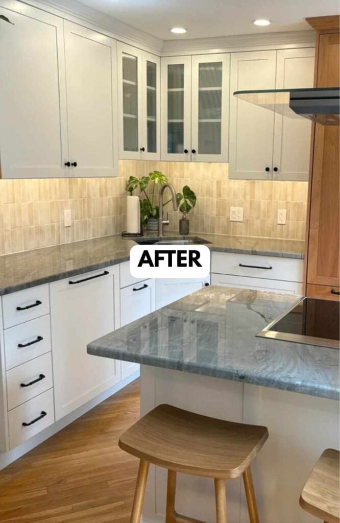 25 Kitchen Makeovers Before and After That Will Inspire Your Next Renovation smallhometours.com 26