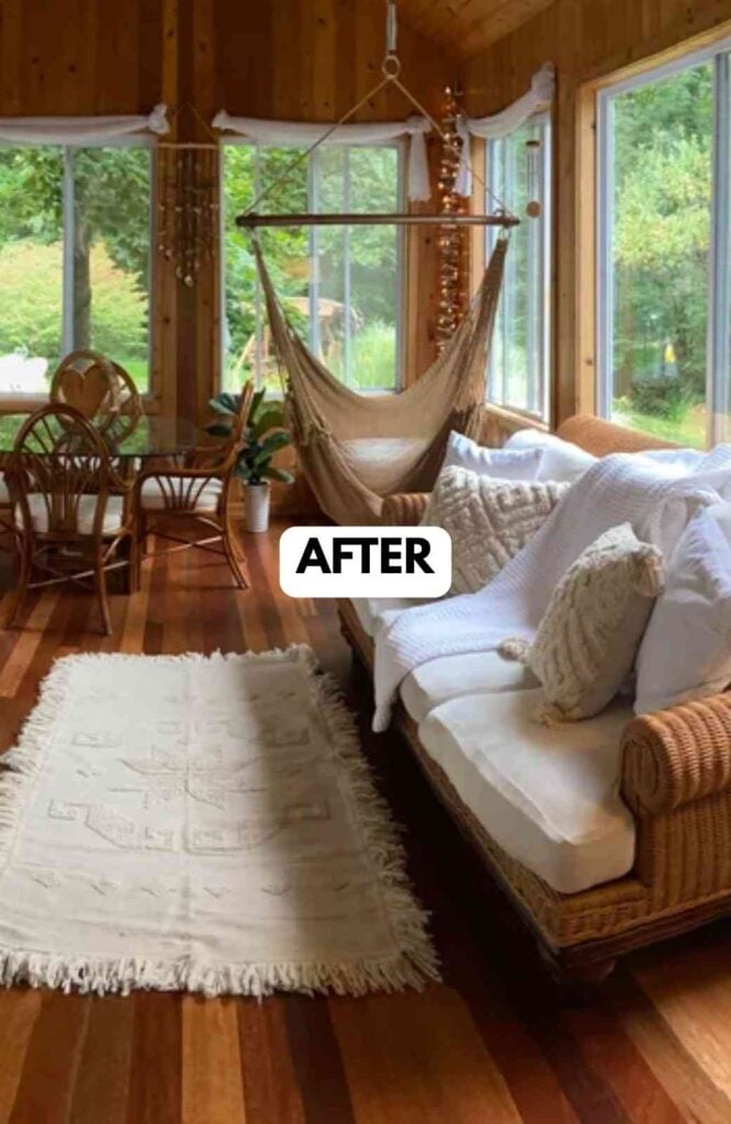 25 Sunroom Makeover Ideas for a Brighter Happier Home smallhometours.com 34