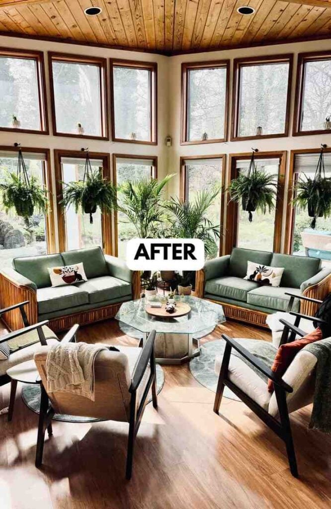 25 Sunroom Makeover Ideas for a Brighter Happier Home smallhometours.com 7