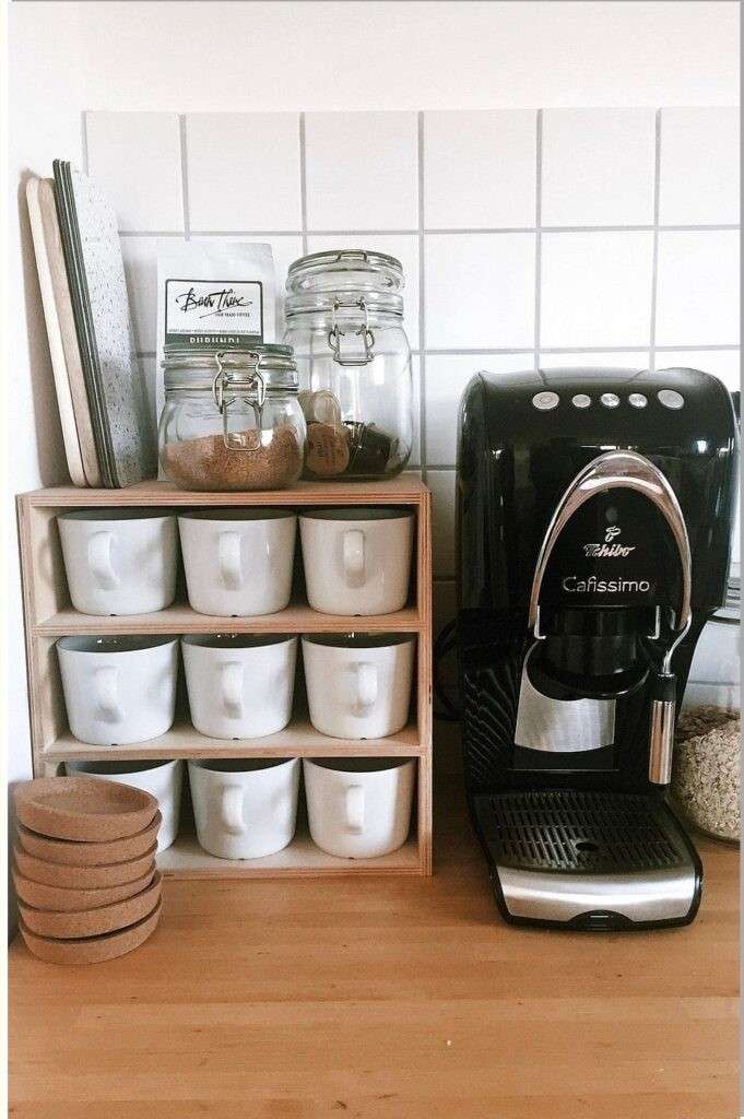 31 Stylish and Smart Ways Kitchen Counter Coffee Bar Ideas to Elevate Your Space smallhometours.com 11