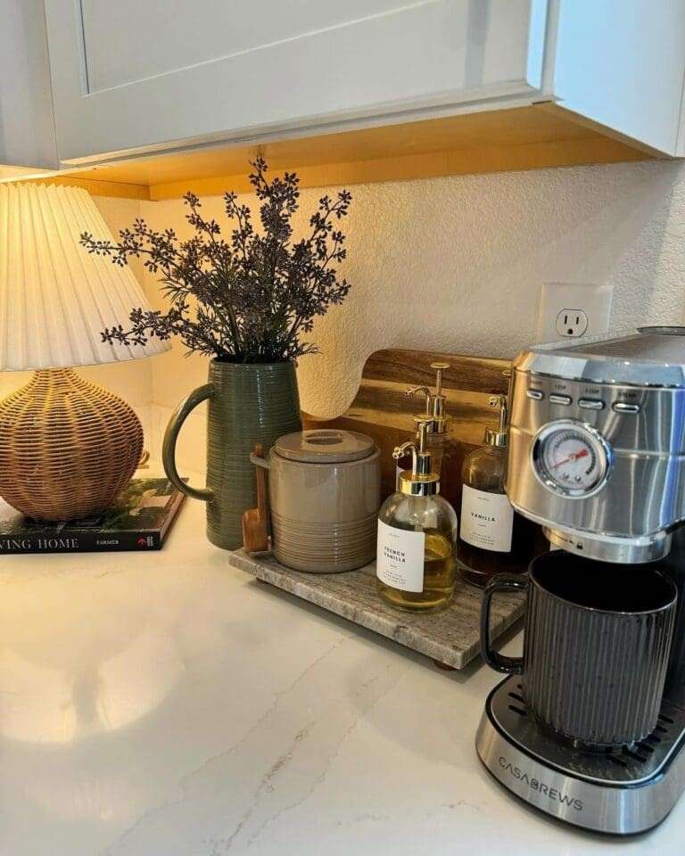 31 Stylish and Smart Ways Kitchen Counter Coffee Bar Ideas to Elevate Your Space smallhometours.com 13