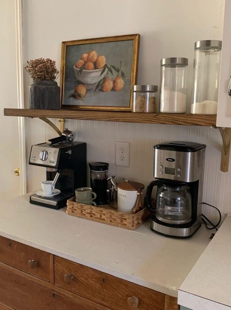 31 Stylish and Smart Ways Kitchen Counter Coffee Bar Ideas to Elevate Your Space smallhometours.com 18