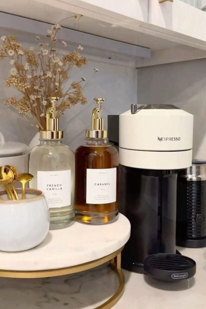 31 Stylish and Smart Ways Kitchen Counter Coffee Bar Ideas to Elevate Your Space smallhometours.com 2