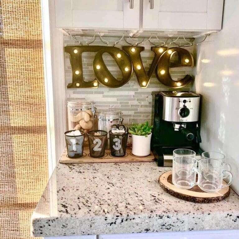 31 Stylish and Smart Ways Kitchen Counter Coffee Bar Ideas to Elevate Your Space smallhometours.com 21
