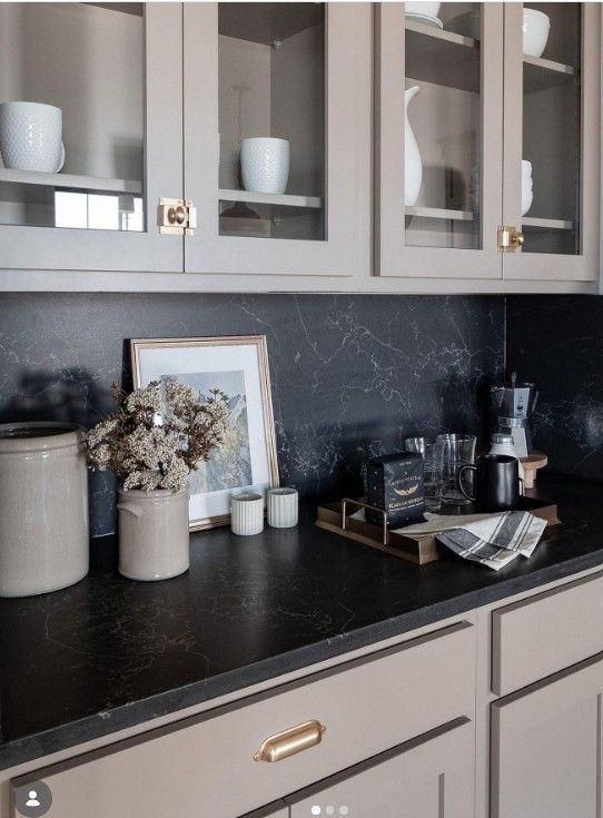 7 Best Cabinet Colors for Black Granite Countertops smallhometours.com 19