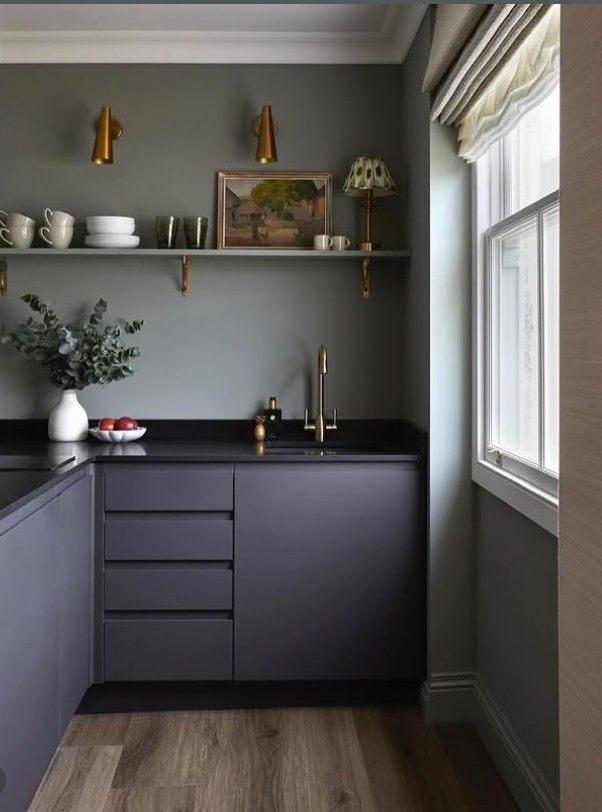 7 Best Cabinet Colors for Black Granite Countertops smallhometours.com 22