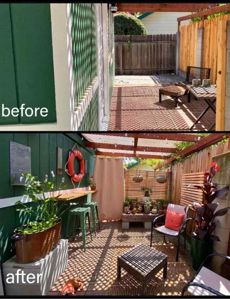 15 Patio Before and After Backyard Makeover That Completely Transforms Outdoor Living smallhometours.com 1