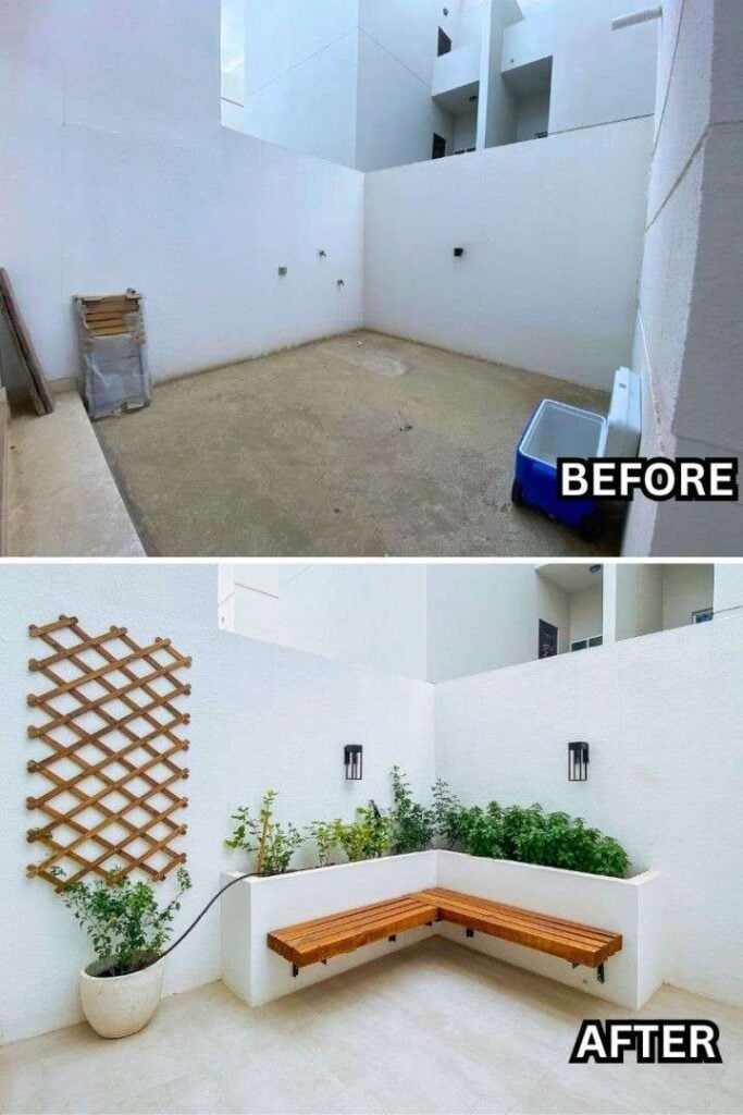 15 Patio Before and After Backyard Makeover That Completely Transforms Outdoor Living smallhometours.com 5