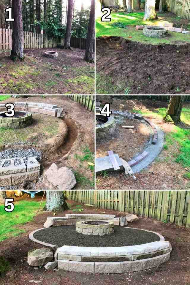 20 Simple DIY Backyard Fire Pit Ideas on a Budget No Fancy Tools Needed smallhometours.com 8