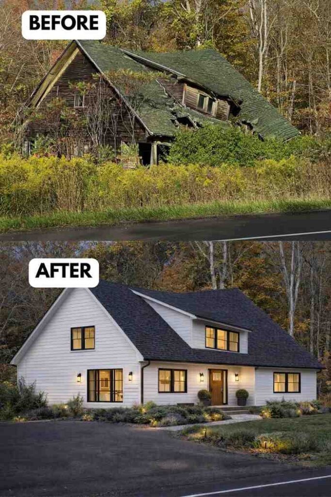 25 Bungalow Exterior Makeover Before and After Transformations That Look Incredible smallhometours.com 16