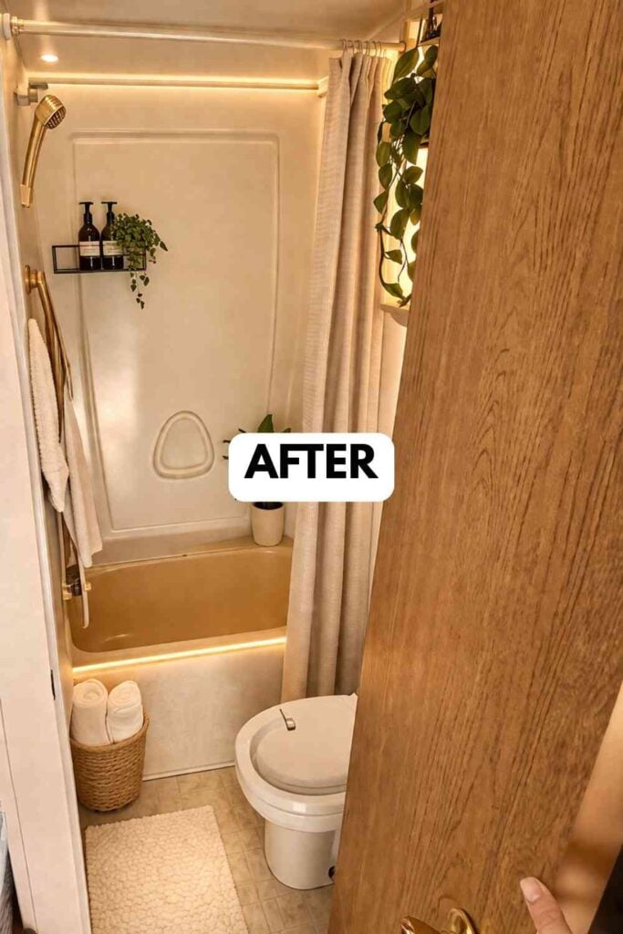 25 Small Camper Bathroom Makeovers Stunning Before and After Transformations That Maximize Space Style smallhometours.com 32