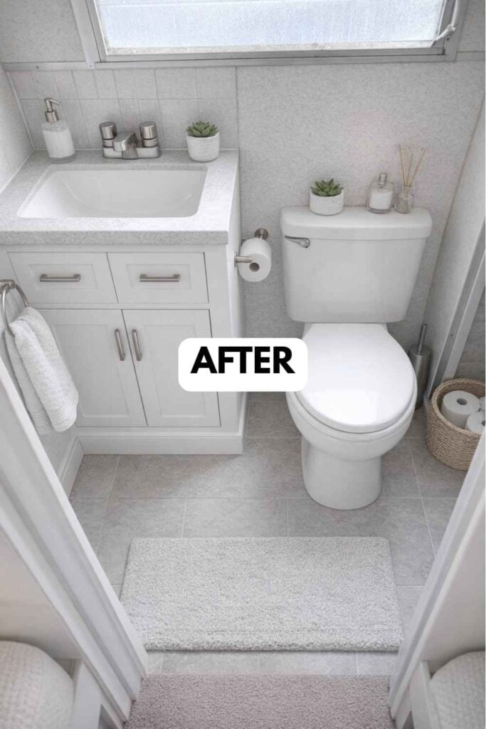 25 Small Camper Bathroom Makeovers Stunning Before and After Transformations That Maximize Space Style smallhometours.com 43