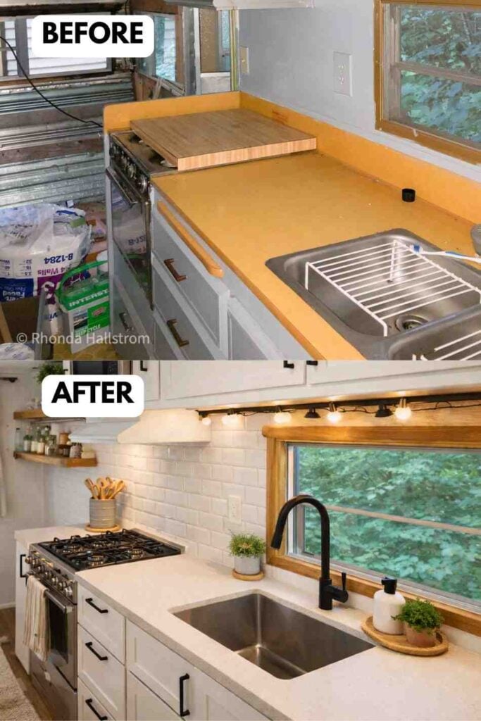 25 Small Camper Kitchen Makeover Before and After Transformation That Maximizes Space and Style smallhometours.com 4