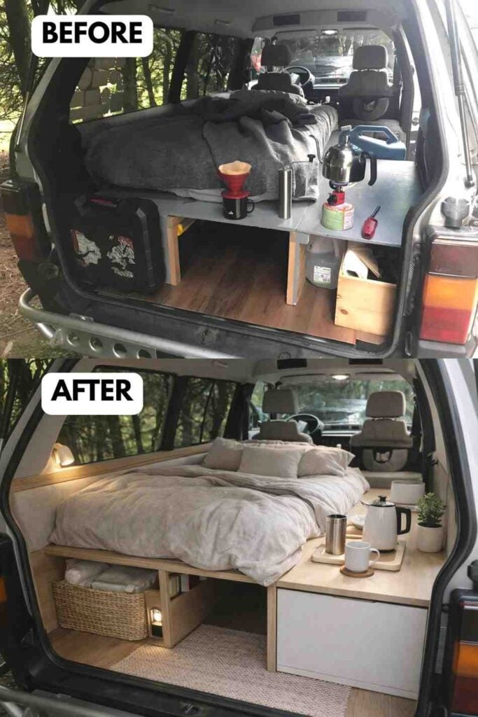 25 Small Camper Makeover Before and After Stunning Transformations That Maximize Every Inch smallhometours.com 14