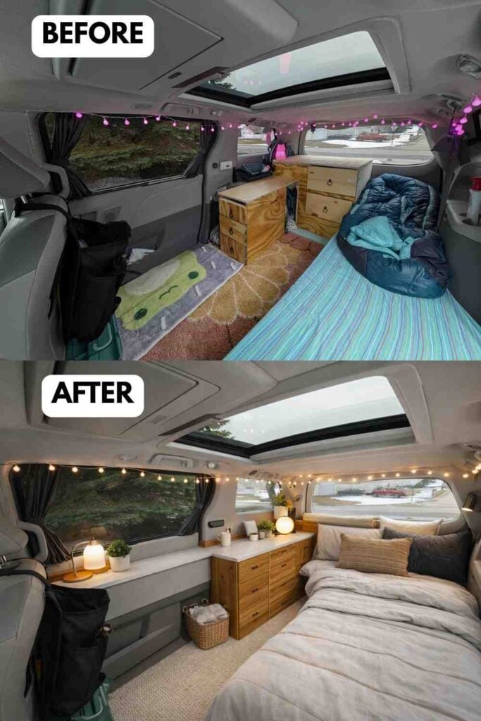 25 Small Camper Makeover Before and After Stunning Transformations That Maximize Every Inch smallhometours.com 16