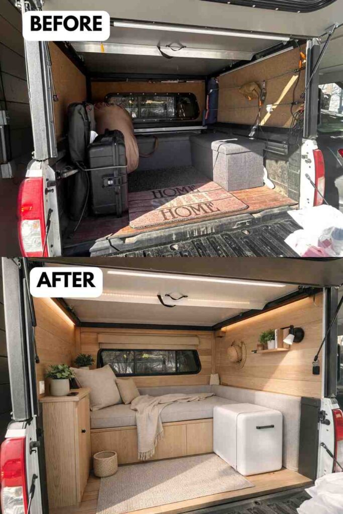 25 Small Camper Makeover Before and After Stunning Transformations That Maximize Every Inch smallhometours.com 18